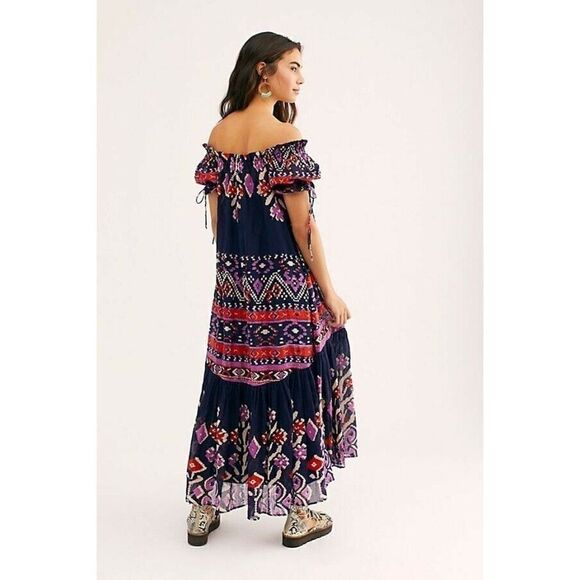 NEW FREE PEOPLE Sz XS LOVE SONG MAXI DRESS - Picture 1 of 4